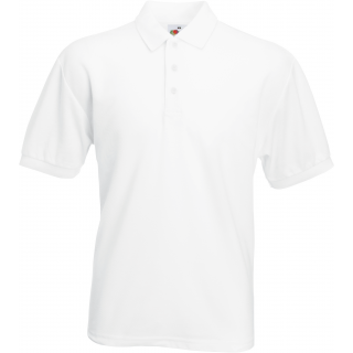 Polo homme 65/35 (63-402-0) SC63402 - White personnalisable - Vue de face