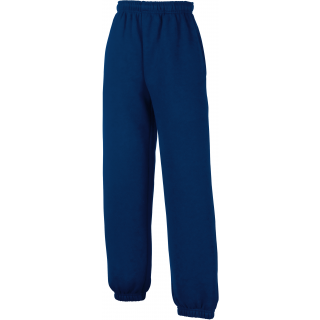 Pantalon de jogging enfant bas elastiqué (64-051-0) SC64051 - Navy personnalisable - Vue de face