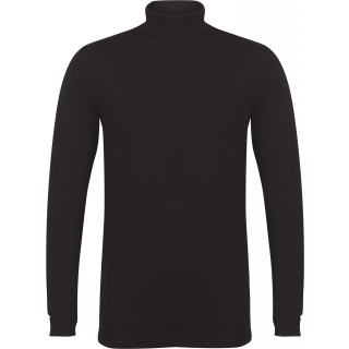 T-shirt Homme col roulé Feel Good SFM125 - Black personnalisable - Vue de face