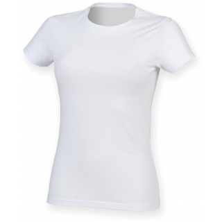 T-shirt femme col rond Feel Good SK121 - White personnalisable - Vue de face