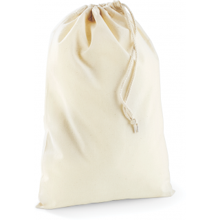 Sac à cordelettes en coton W115 - Natural personnalisable - Vue de face