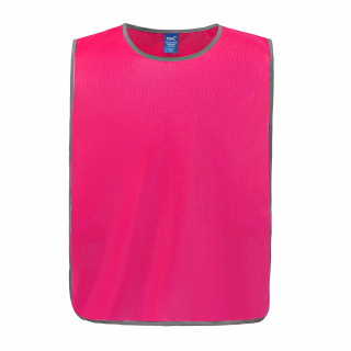 Chasuble à bordure réfléchissante YHVJ259 - Fluo Pink personnalisable - Vue de face