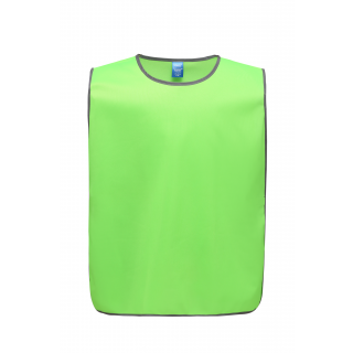 Chasuble à bordure réfléchissante YHVJ259 - Lime personnalisable - Vue de face