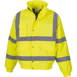 Blouson haute visibilité YHVP211 - Hi Vis Yellow personnalisable - Vue de face