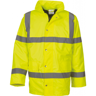 Parka Haute visibilité YHVP300 - Hi Vis Yellow personnalisable - Vue de face