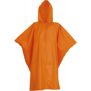 Poncho léger YHVS470 - Orange personnalisable - Vue de face