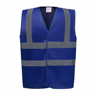 Gilet haute visibilité YHVW100 - Royal Blue personnalisable - Vue de face