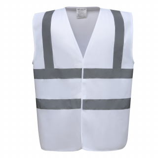 Gilet haute visibilité YHVW100 - White personnalisable - Vue de face
