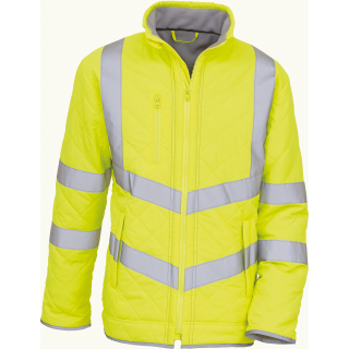 Veste haute visibilité "Kensington" YHVW706 - Hi Vis Yellow personnalisable - Vue de face