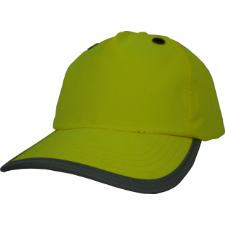 Casquette de protection 5 panneaux YTFC100 - Yellow personnalisable - Vue de face
