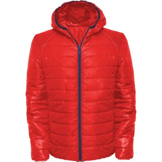 Veste homme matelassée à capuche GROENLANDIA rouge