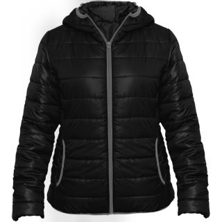 Veste femme matelassée à capuche GROENLANDIA WOMAN noir