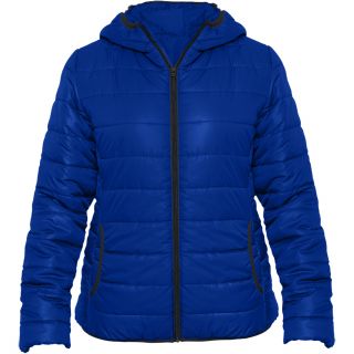 Veste femme matelassée à capuche GROENLANDIA WOMAN bleu électrique