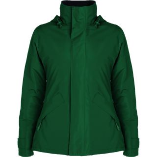 Parka femme col haut EUROPA WOMAN vert bouteille Recto