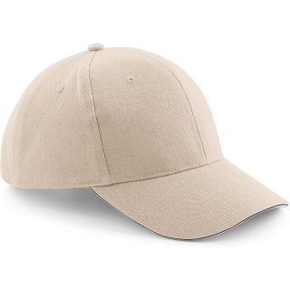 Casquette Pro-Style en coton brossé B65 - Stone / French Navy