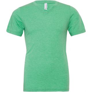 T-shirt homme triblend col V BE3415 - Green Triblend