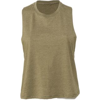 Débardeur femme crop BE6682 - Heather Olive