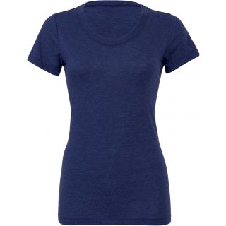 T-shirt femme triblend col rond BE8413 - Navy Triblend