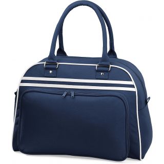 Sac Bowling Rétro BG75 - French Navy / White-One Size