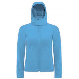 Veste softshell femme capuche JW937 - Azur Blue