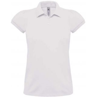 Polo femme manches courtes heavymill PW460 - White