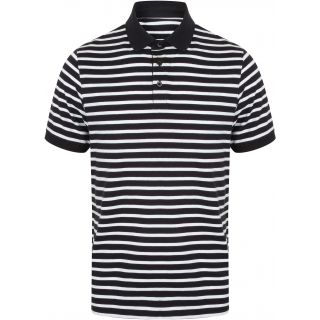 Polo jersey à rayures FR230 - Navy / White