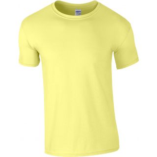 T-shirt homme col rond softstyle 6400 - Cornsilk