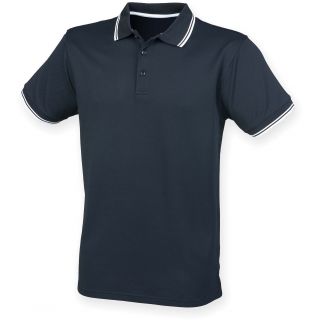 Polo Cool Plus avec liseré H482 - Navy / White