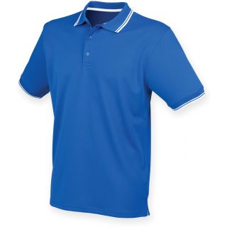 Polo Cool Plus avec liseré H482 - Royal Blue / White