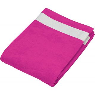 Drap de plage K118 - Fuchsia / White