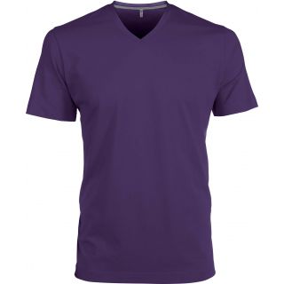 T-shirt homme manches courtes col V K357 - Purple