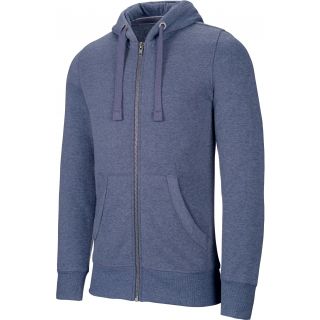 Sweat-shirt homme zippé capuche "mélange" K460 - Blue Heather