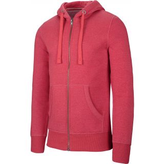 Sweat-shirt homme zippé capuche "mélange" K460- Dark Red Heather