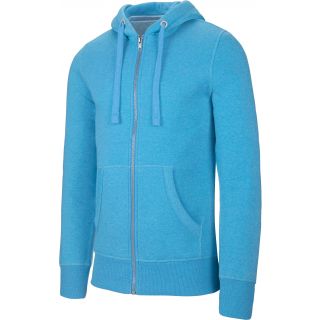 Sweat-shirt homme zippé capuche "mélange" K460 - Tropical Blue Heather