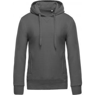 Sweat-shirt homme bio à capuche K482 - Storm Grey
