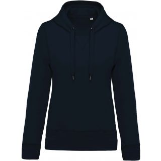 Sweat-shirt femme bio à capuche K483 - Navy
