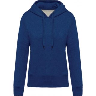 Sweat-shirt femme bio à capuche K483 - Ocean Blue Heather