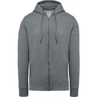 Sweat-shirt homme bio zippé capuche K484 - Grey Heather
