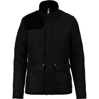 Veste femme matelassée K6127 - Black / Black