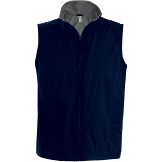 Bodywarmer doublé polaire Record K679 - Navy / Grey
