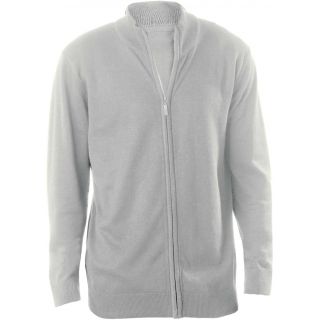 Cardigan homme zippé K961 - Grey Melange