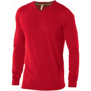 Pull homme col V K974 - Red