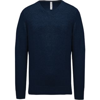 Pullover premium col V K982 - Navy Heather