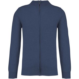 Cardigan premium zippé K984 - Navy Heather