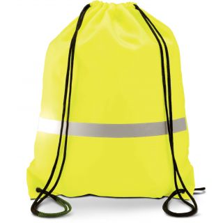 Sac à dos Fluo avec cordelettes KI0109 - Fluorescent Yellow