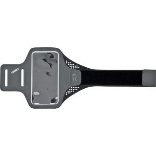 Brassard pour smartphone avec passant écouteurs KI0342 - Dark Grey / Silver