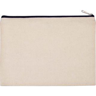 Pochette en coton canvas personnalisable KI0722 - Natural / Black