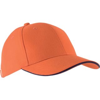 Casquette 6 panneaux Orlando KP011 - Orange / Navy