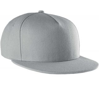 Casquette Snapback 5 panneaux KP129 - Light Grey-One Size
