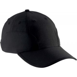 Casquette 9 panneaux tissu déperlant KP146 - Black